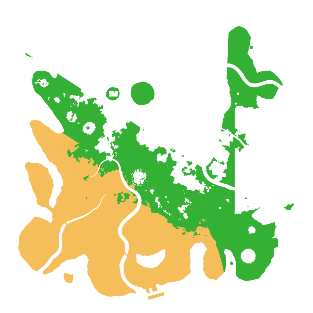 Biome Rust Map: Procedural Map, Size: 3800, Seed: 154589913