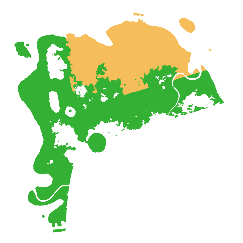 Biome Rust Map: Procedural Map, Size: 3500, Seed: 760000677