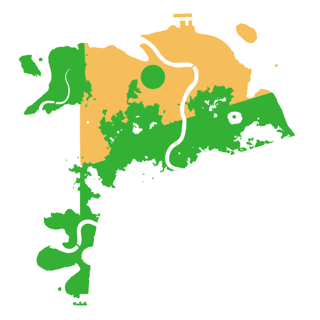 Biome Rust Map: Procedural Map, Size: 3500, Seed: 760000677
