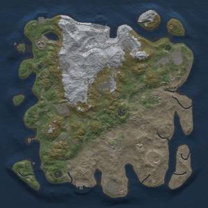 Thumbnail Rust Map: Procedural Map, Size: 4000, Seed: 1259755965, 19 Monuments