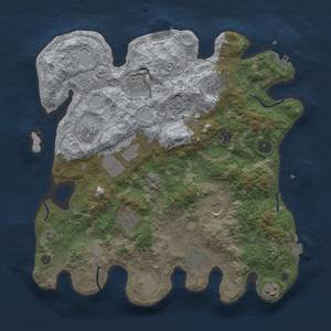 Thumbnail Rust Map: Procedural Map, Size: 3800, Seed: 93467982, 19 Monuments