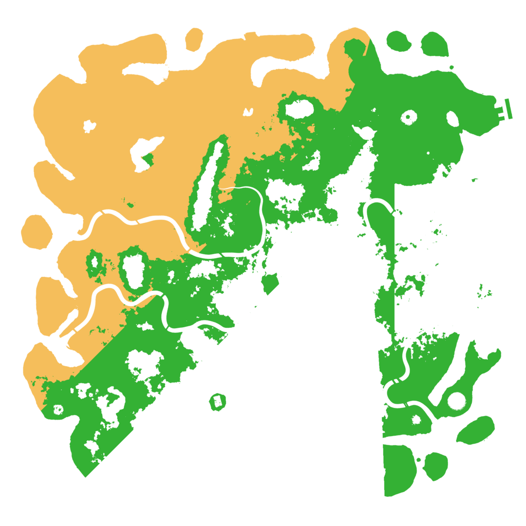 Biome Rust Map: Procedural Map, Size: 5200, Seed: 154788961