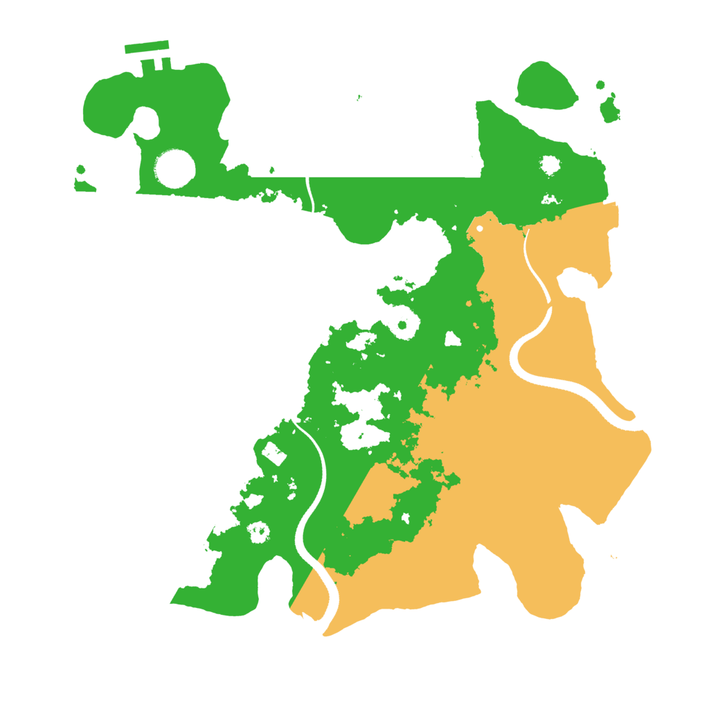 Biome Rust Map: Procedural Map, Size: 3250, Seed: 154526
