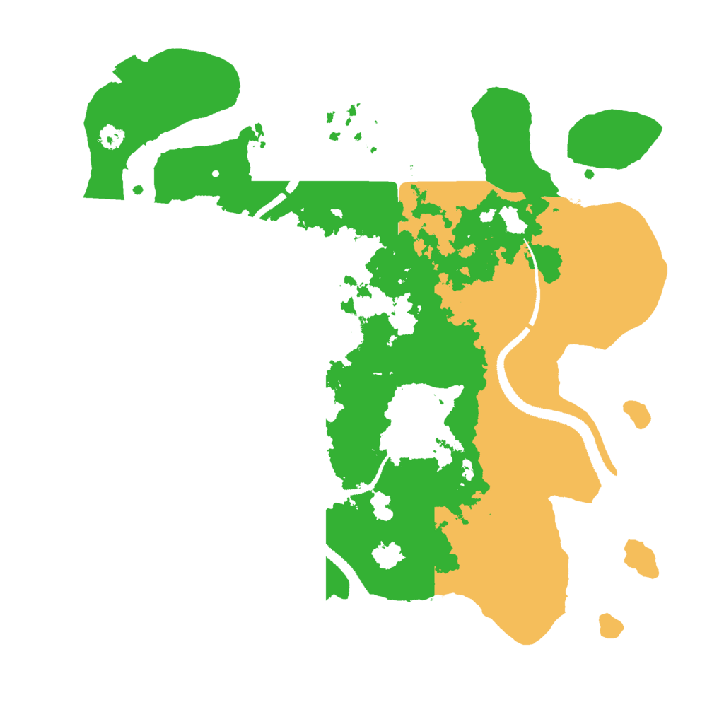 Biome Rust Map: Procedural Map, Size: 3000, Seed: 27552