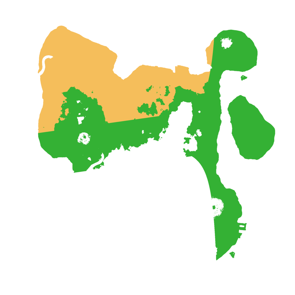 Biome Rust Map: Procedural Map, Size: 2500, Seed: 1992473