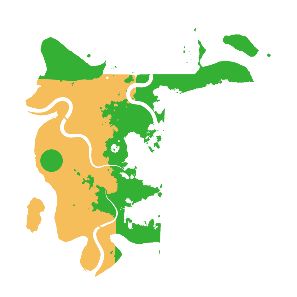Biome Rust Map: Procedural Map, Size: 3500, Seed: 16948193
