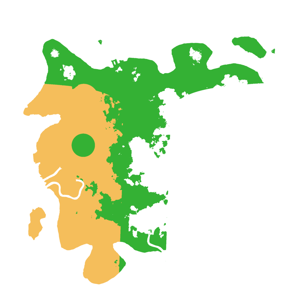 Biome Rust Map: Procedural Map, Size: 3500, Seed: 16948193