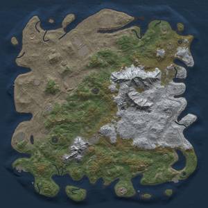 Thumbnail Rust Map: Procedural Map, Size: 5000, Seed: 790164181, 19 Monuments