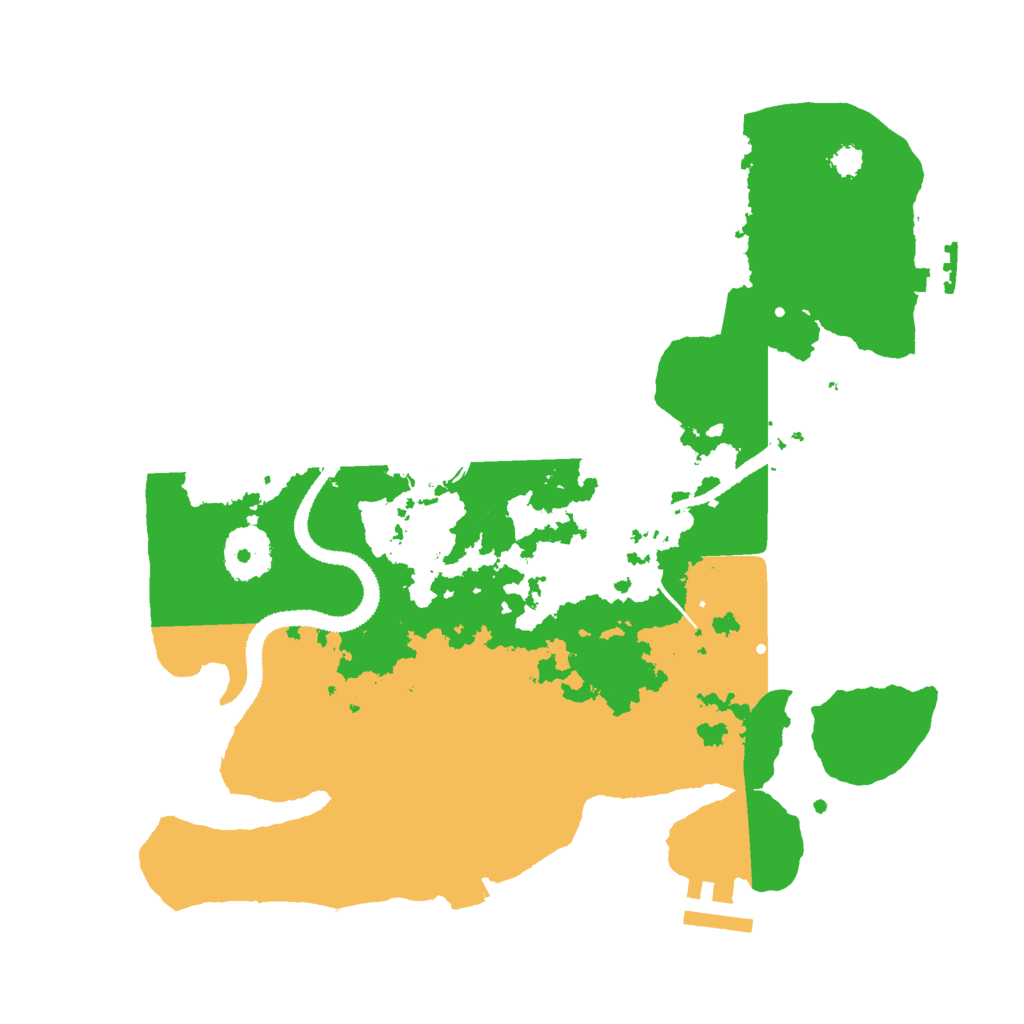 Biome Rust Map: Procedural Map, Size: 3000, Seed: 24463