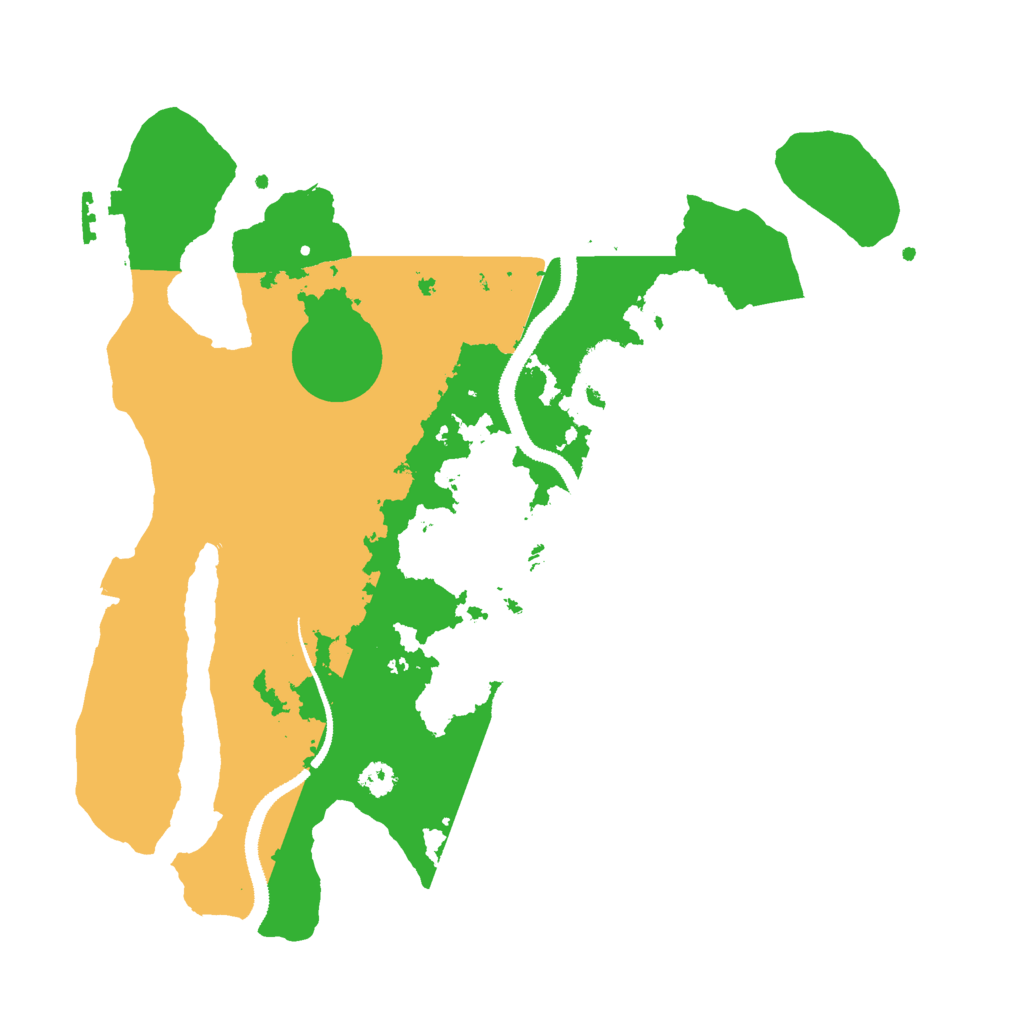Biome Rust Map: Procedural Map, Size: 3000, Seed: 15874