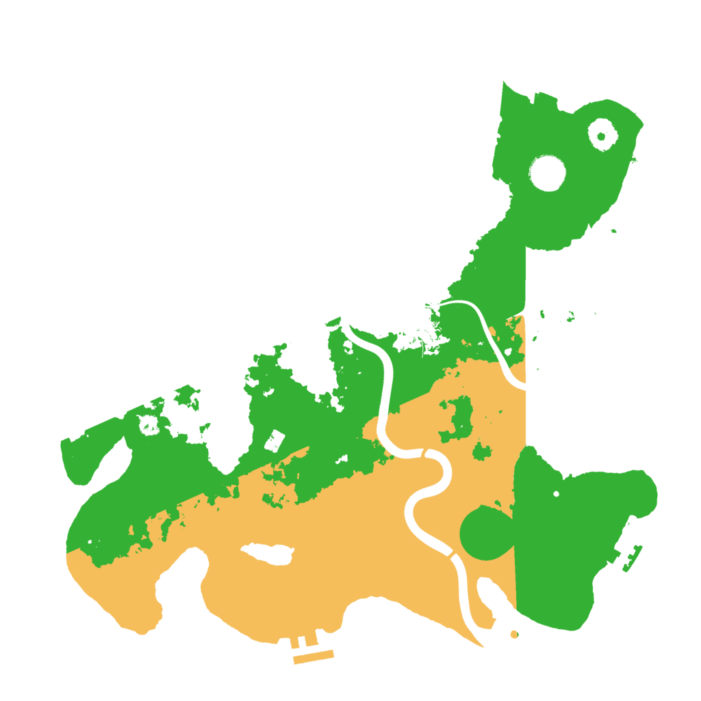 Biome Rust Map: Procedural Map, Size: 3500, Seed: 822739577