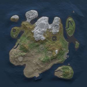 Thumbnail Rust Map: Procedural Map, Size: 2500, Seed: 389926435, 7 Monuments