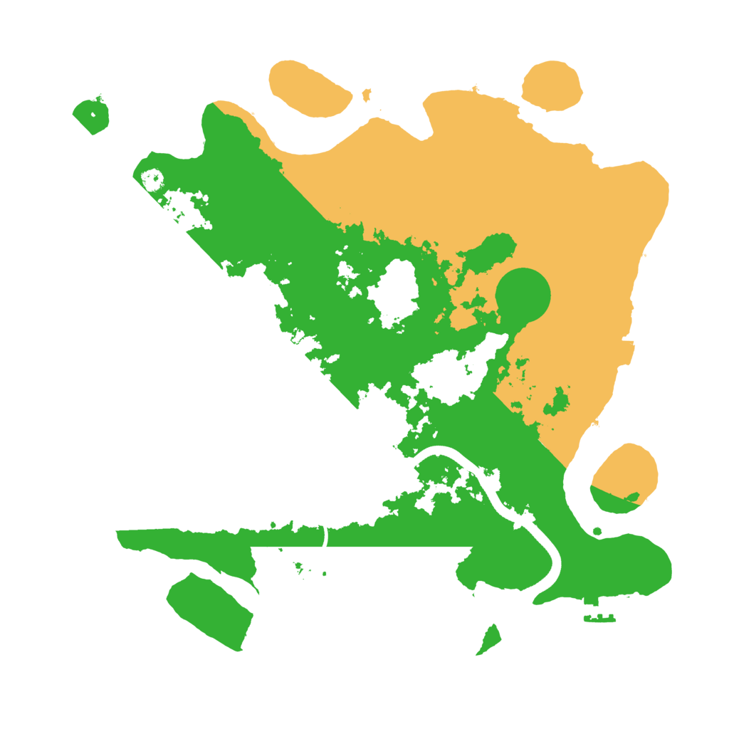 Biome Rust Map: Procedural Map, Size: 3500, Seed: 932326823