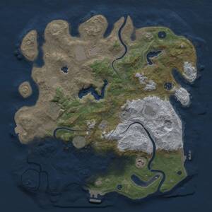 Thumbnail Rust Map: Procedural Map, Size: 4000, Seed: 1975605282, 12 Monuments