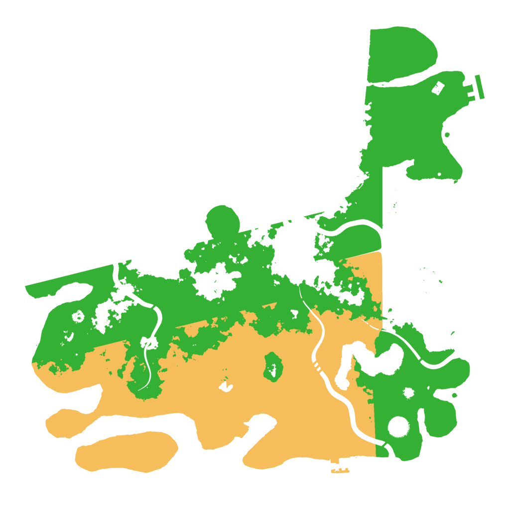 Biome Rust Map: Procedural Map, Size: 4250, Seed: 911047738