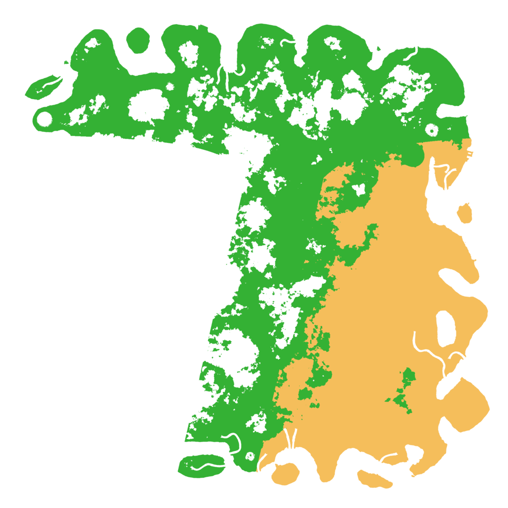 Biome Rust Map: Procedural Map, Size: 6000, Seed: 55575