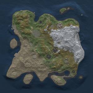 Thumbnail Rust Map: Procedural Map, Size: 3000, Seed: 315294524, 12 Monuments