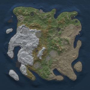 Thumbnail Rust Map: Procedural Map, Size: 3500, Seed: 1849245, 16 Monuments