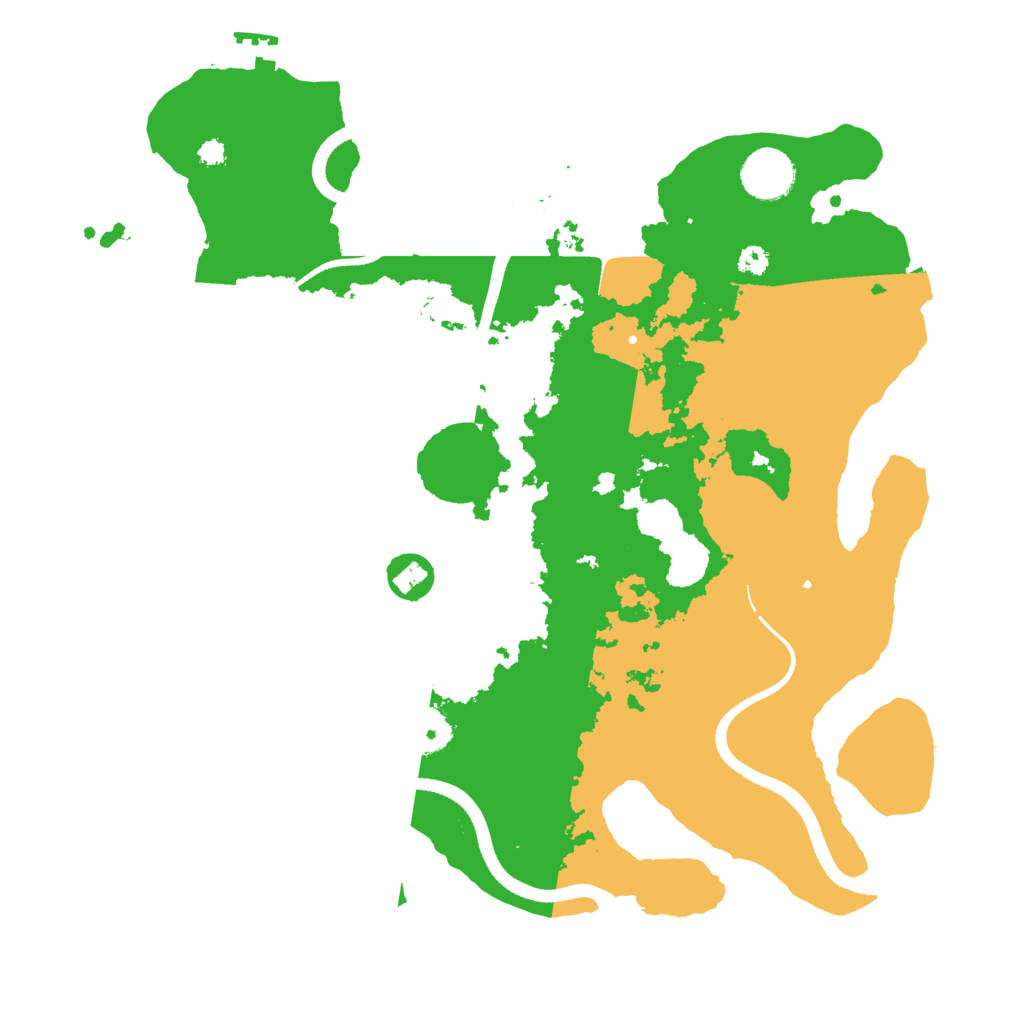 Biome Rust Map: Procedural Map, Size: 3500, Seed: 1849245