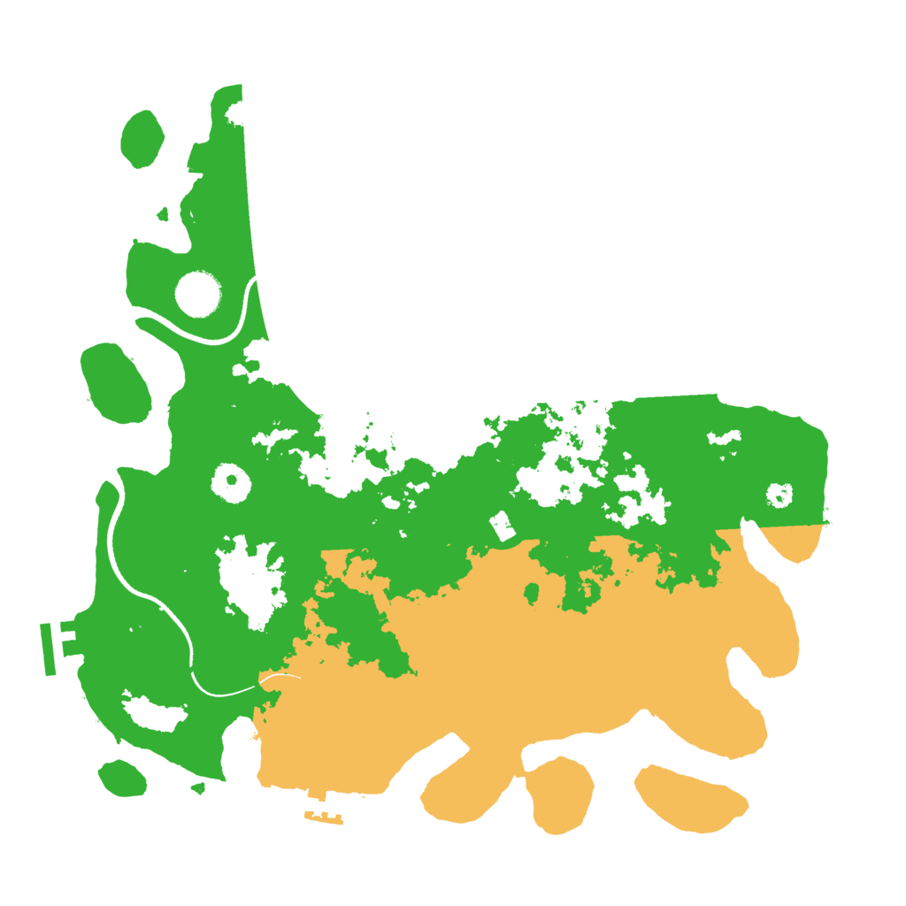 Biome Rust Map: Procedural Map, Size: 3500, Seed: 422657500