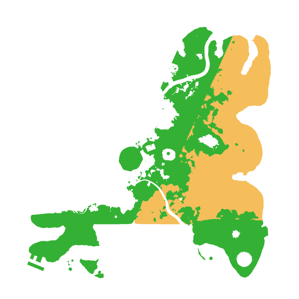 Biome Rust Map: Procedural Map, Size: 3500, Seed: 870130822
