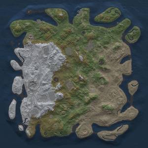 Thumbnail Rust Map: Procedural Map, Size: 4500, Seed: 402524801, 19 Monuments