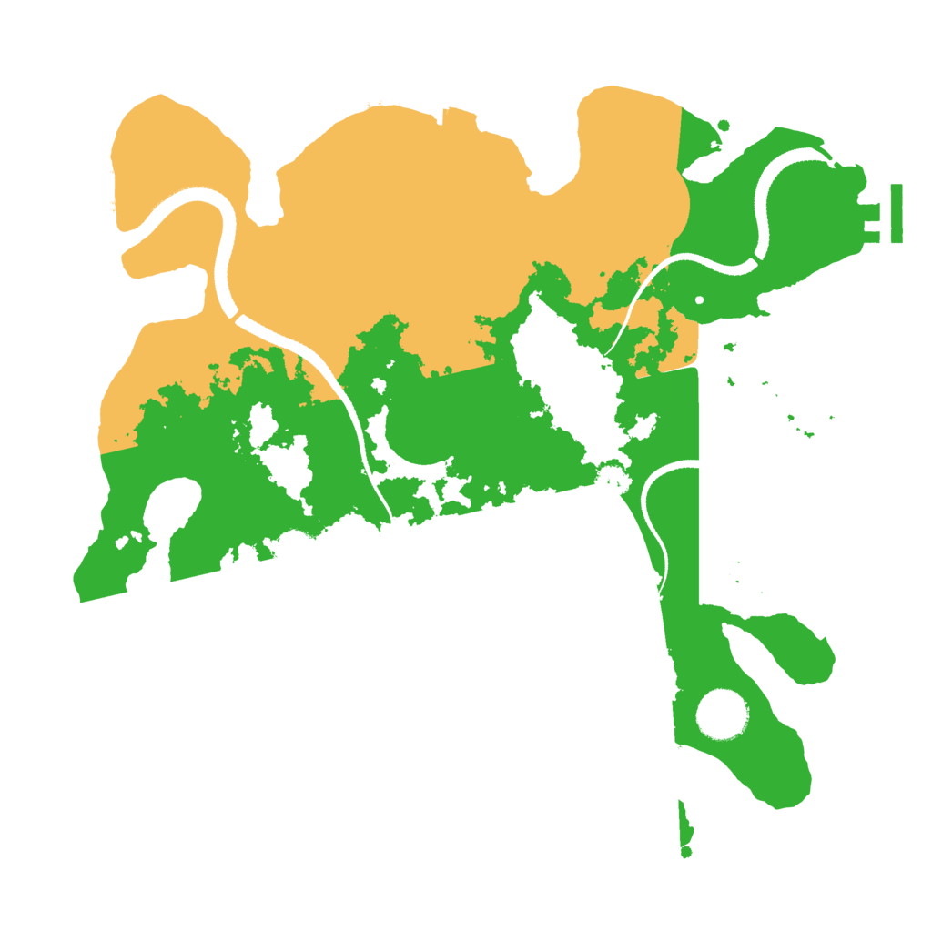 Biome Rust Map: Procedural Map, Size: 3200, Seed: 3214855