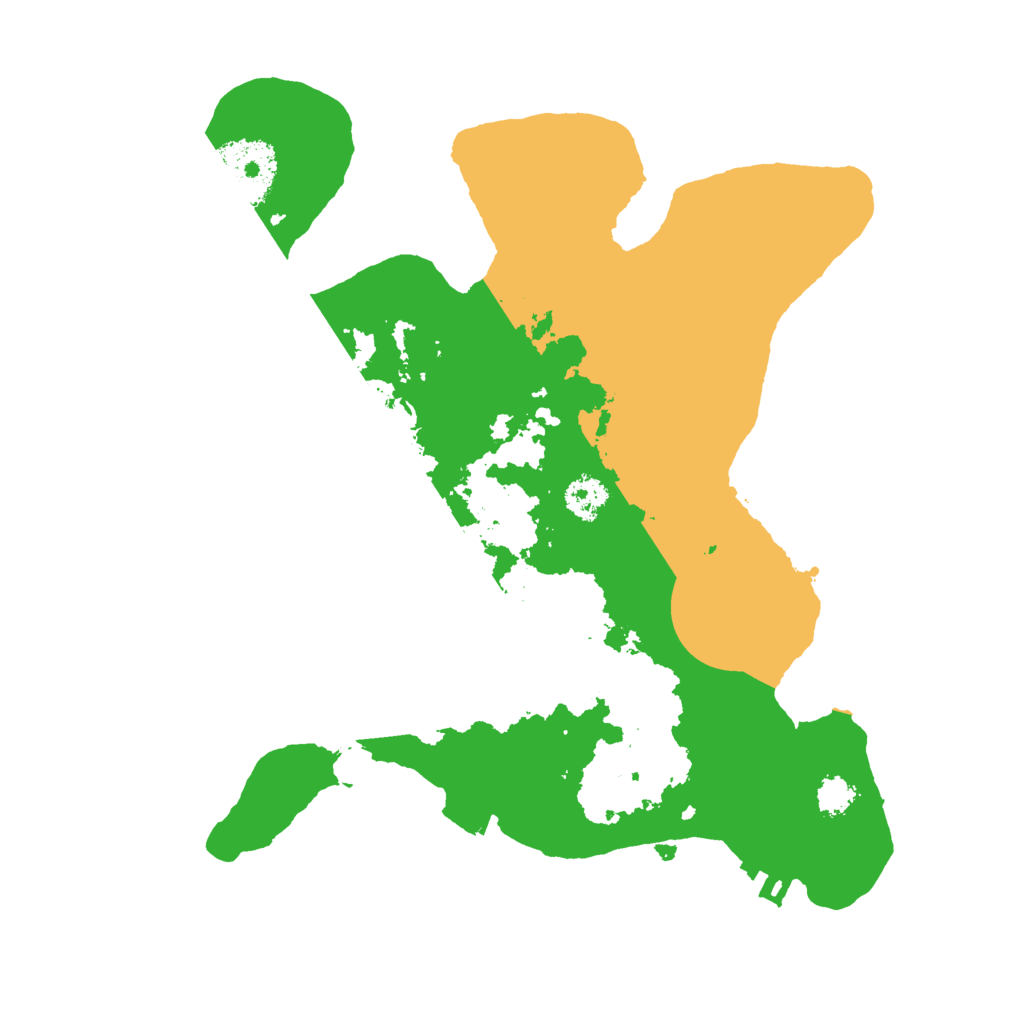 Biome Rust Map: Procedural Map, Size: 2500, Seed: 36633