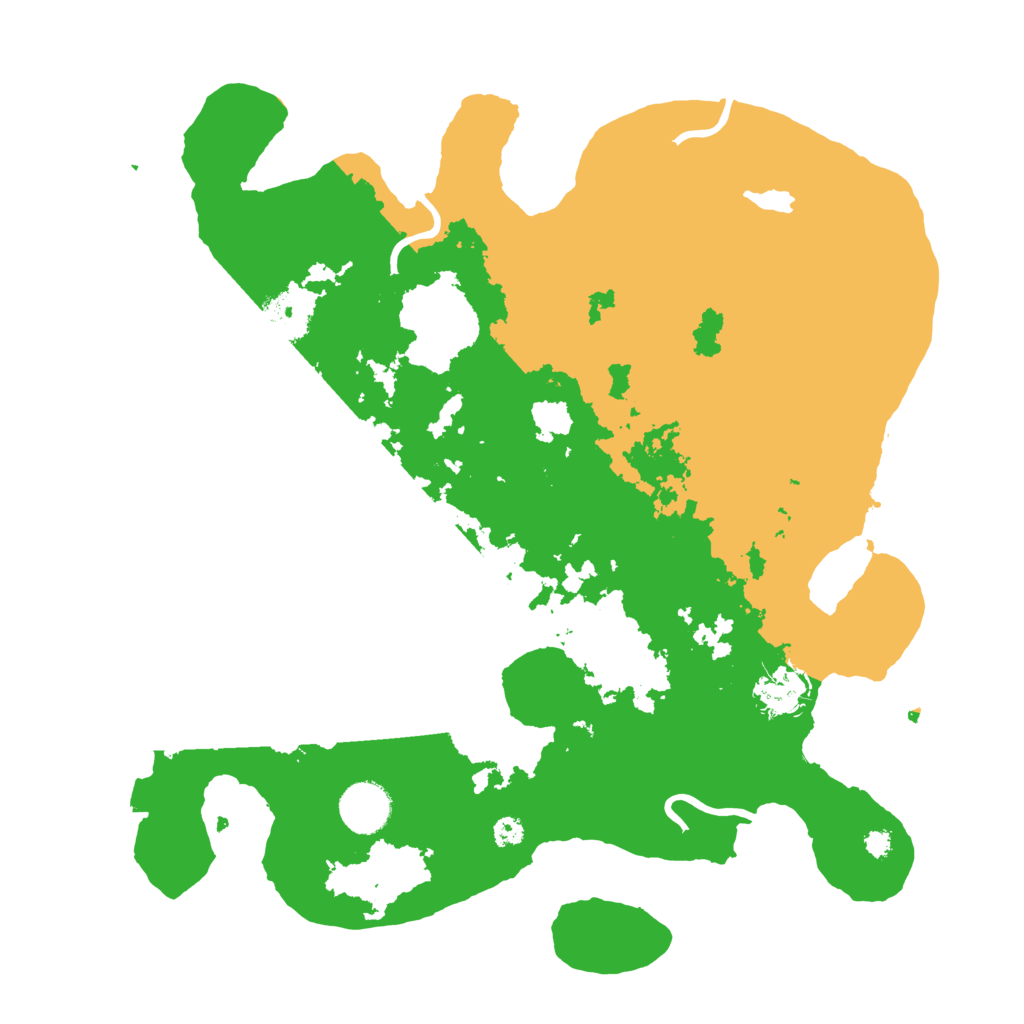 Biome Rust Map: Procedural Map, Size: 3500, Seed: 885562525