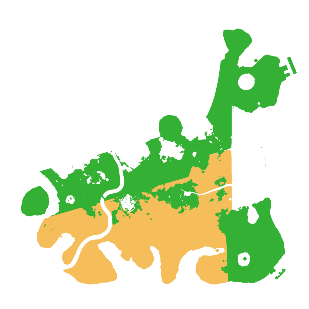 Biome Rust Map: Procedural Map, Size: 3500, Seed: 1096852431