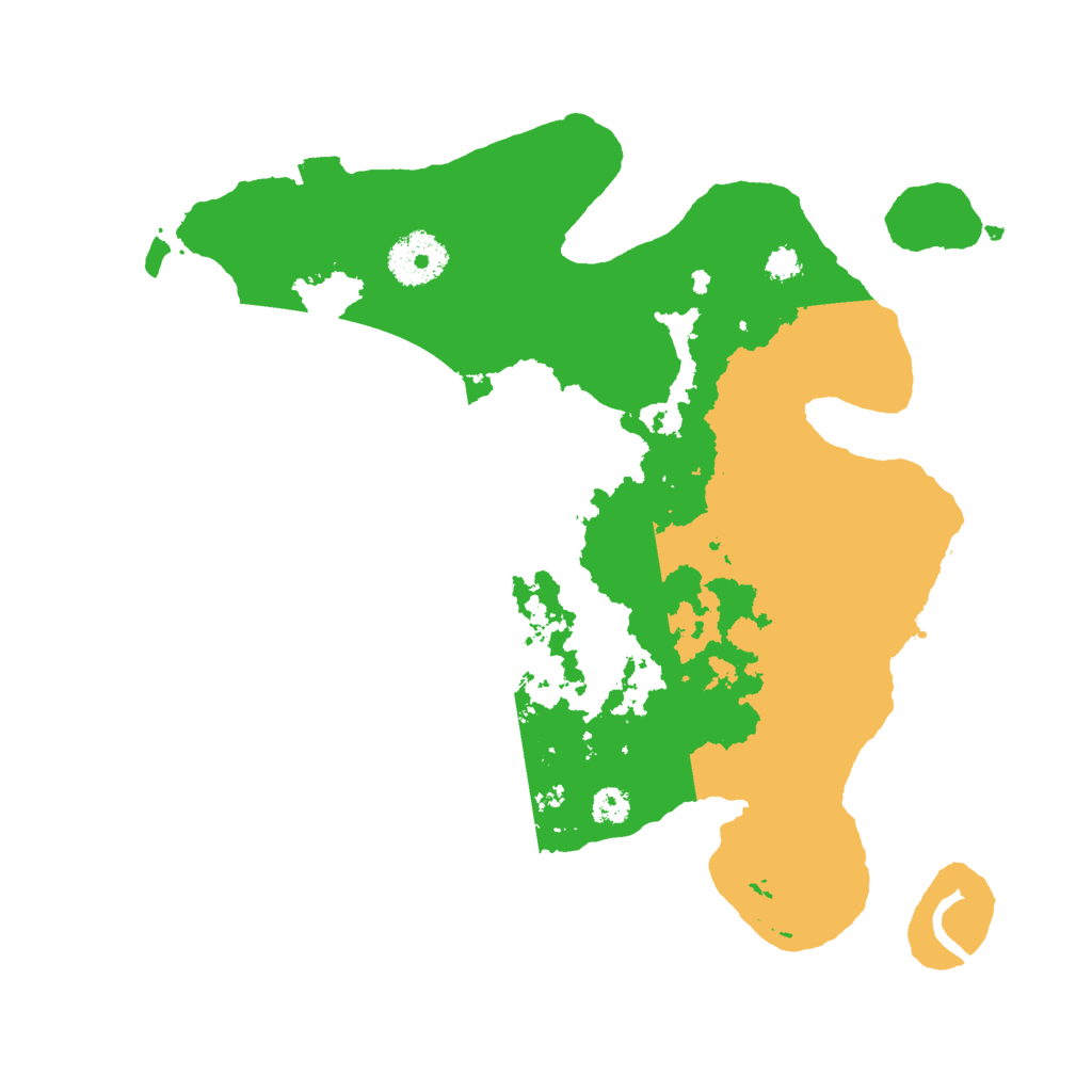 Biome Rust Map: Procedural Map, Size: 3000, Seed: 18745