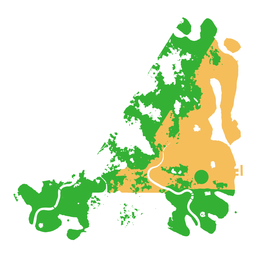 Biome Rust Map: Procedural Map, Size: 4800, Seed: 5972470