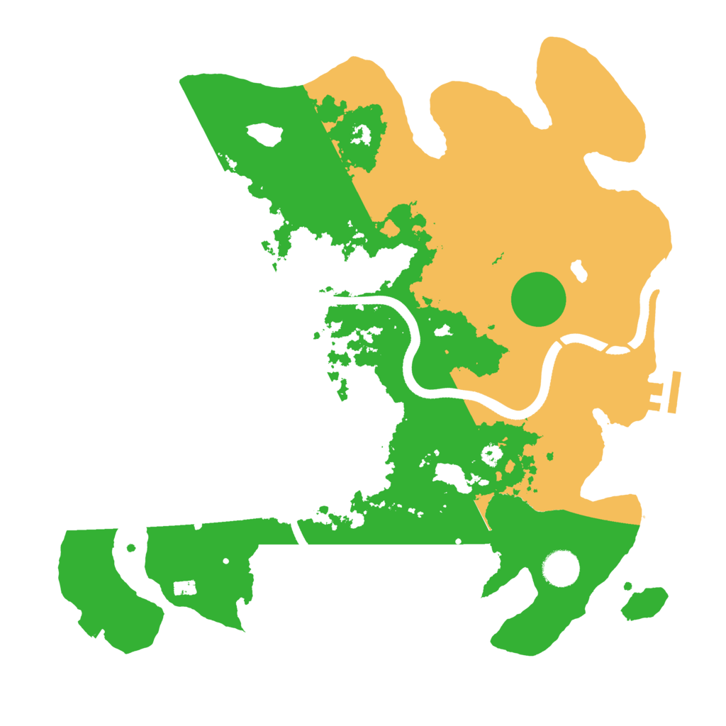 Biome Rust Map: Procedural Map, Size: 3500, Seed: 1595891809