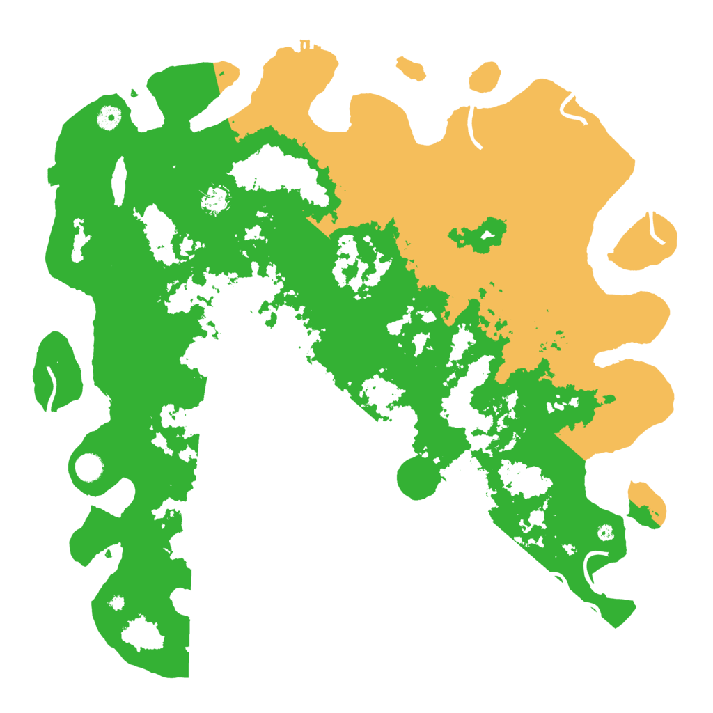 Biome Rust Map: Procedural Map, Size: 4500, Seed: 1666721127
