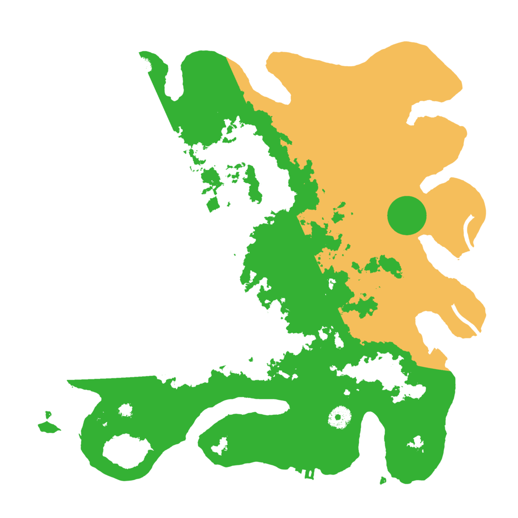 Biome Rust Map: Procedural Map, Size: 3500, Seed: 834278582