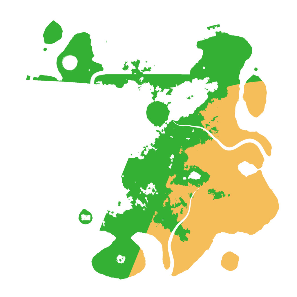 Biome Rust Map: Procedural Map, Size: 3500, Seed: 7042895