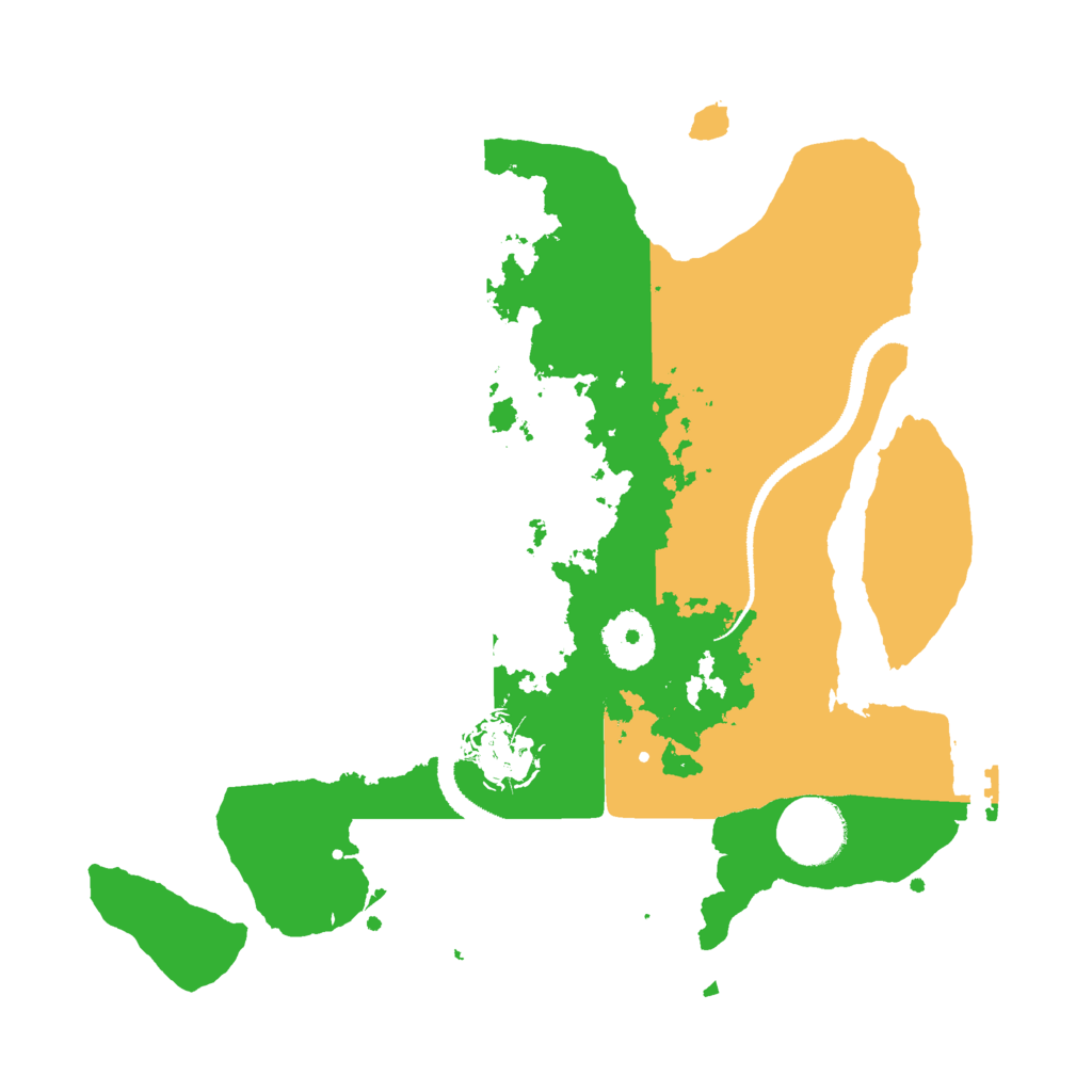 Biome Rust Map: Procedural Map, Size: 3000, Seed: 2145327627