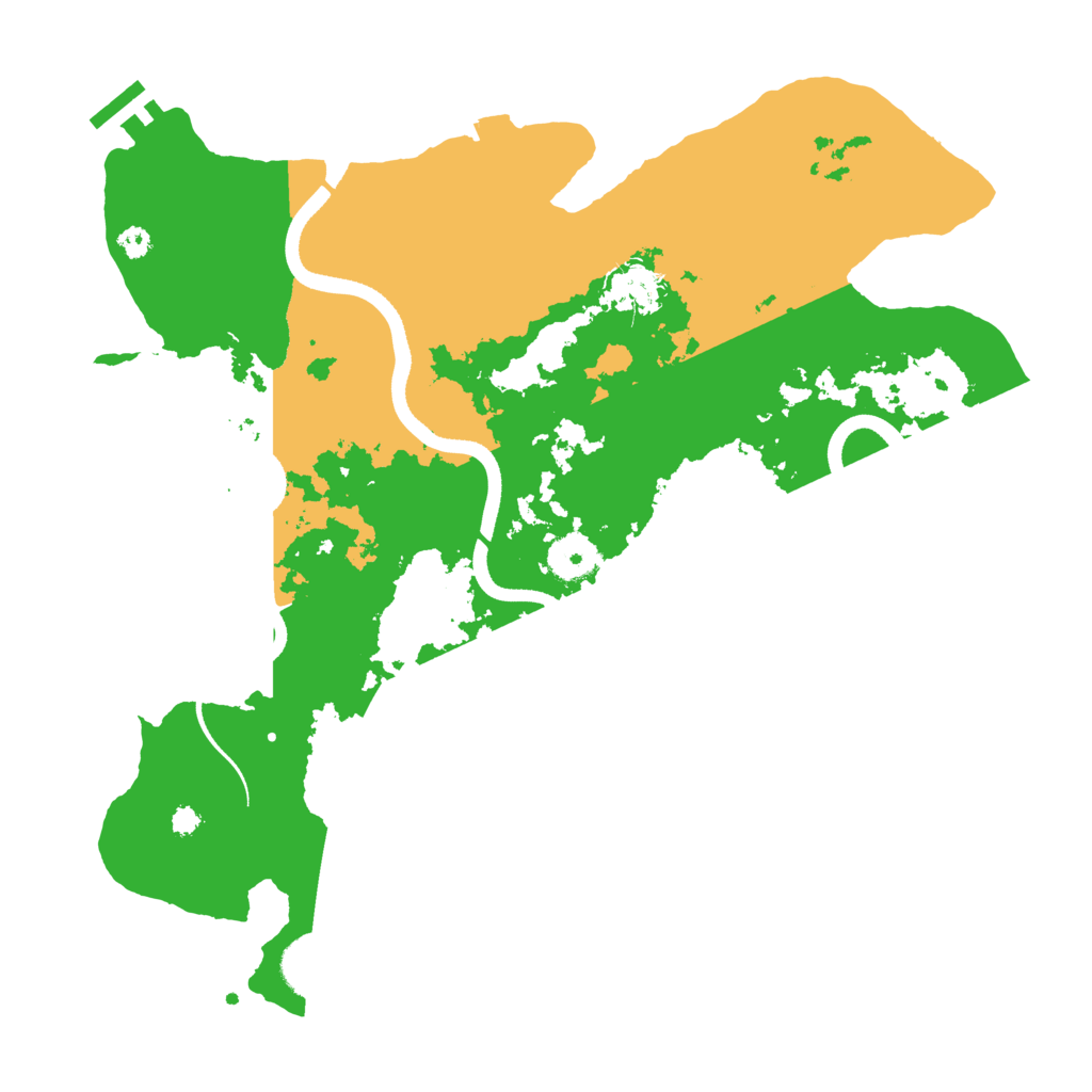 Biome Rust Map: Procedural Map, Size: 3500, Seed: 1753541225