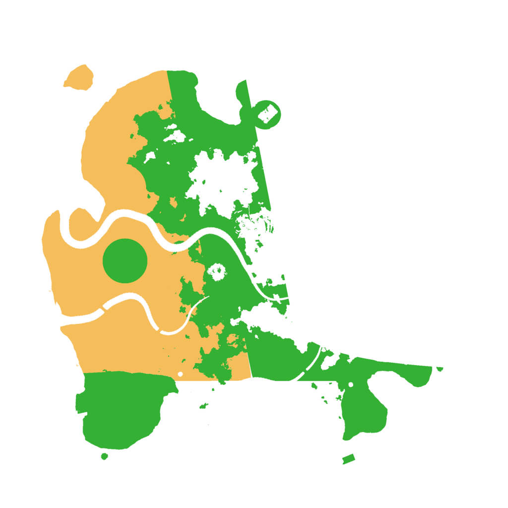 Biome Rust Map: Procedural Map, Size: 3000, Seed: 1321401752