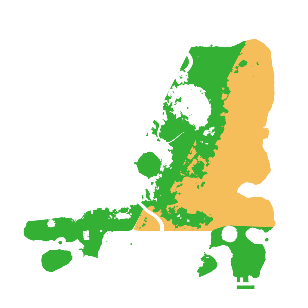 Biome Rust Map: Procedural Map, Size: 3500, Seed: 758004860