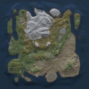 Thumbnail Rust Map: Procedural Map, Size: 3500, Seed: 119000249, 16 Monuments