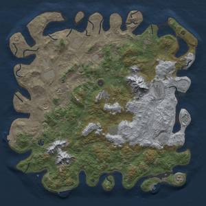 Thumbnail Rust Map: Procedural Map, Size: 5000, Seed: 29883, 19 Monuments