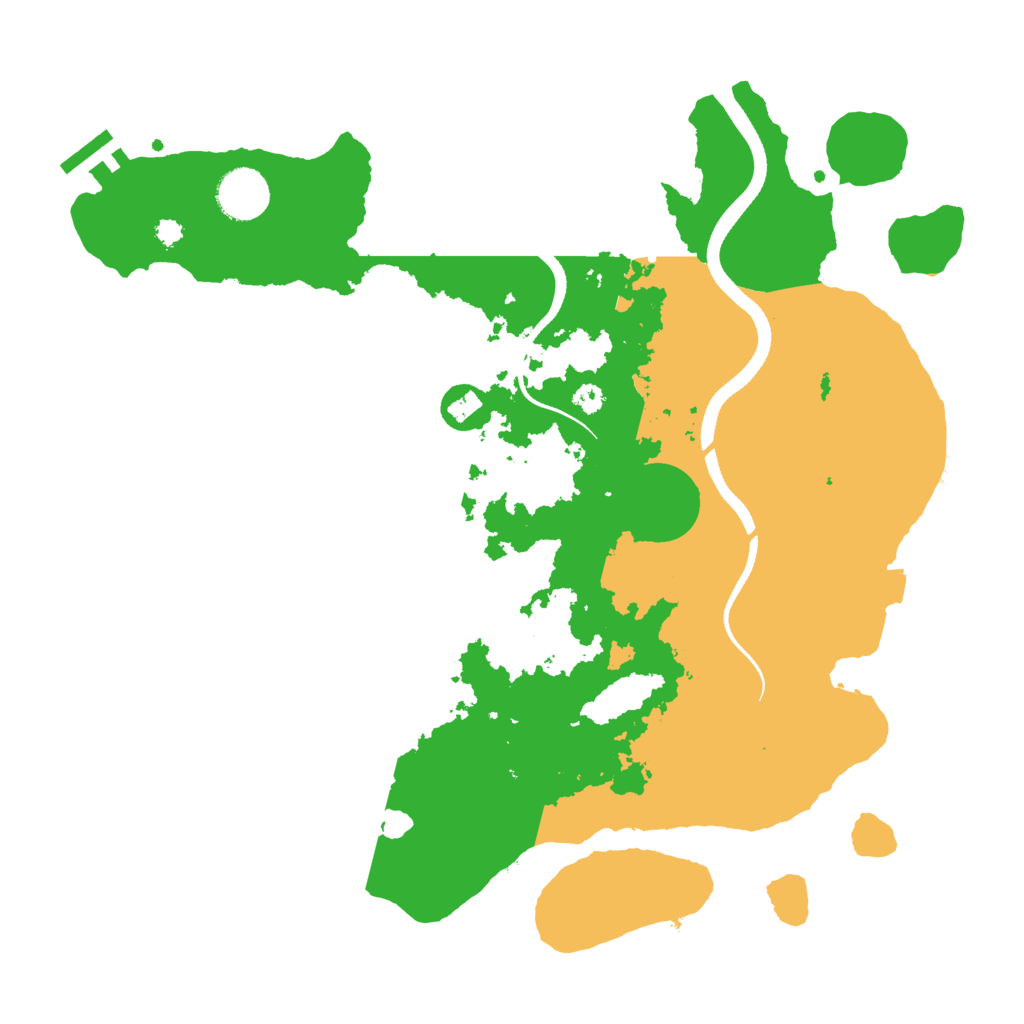 Biome Rust Map: Procedural Map, Size: 3500, Seed: 31583