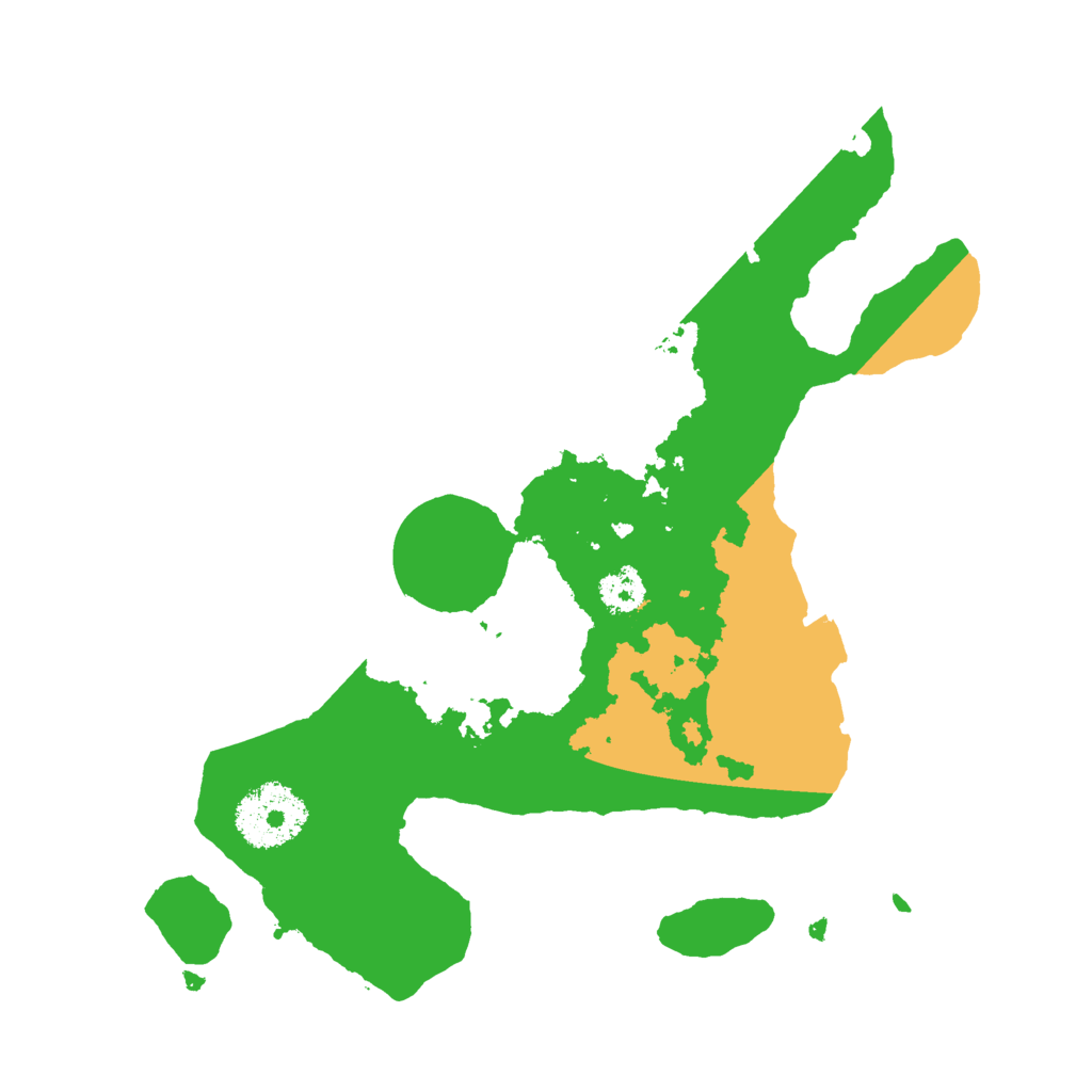 Biome Rust Map: Procedural Map, Size: 2500, Seed: 1196991987