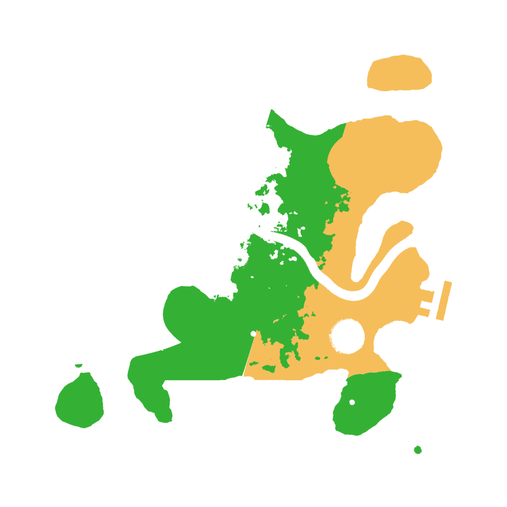 Biome Rust Map: Procedural Map, Size: 2600, Seed: 453436