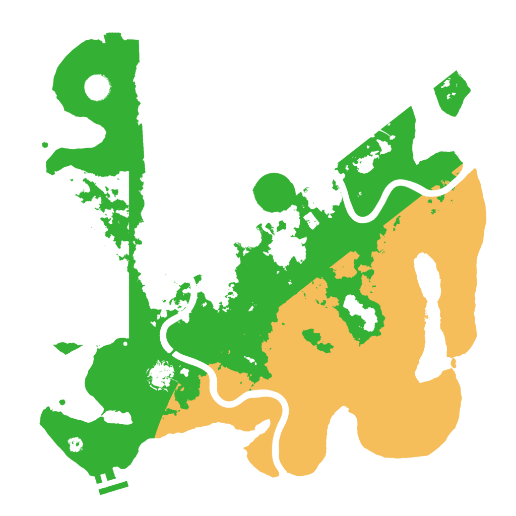 Biome Rust Map: Procedural Map, Size: 3500, Seed: 325216375