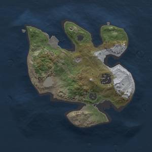 Thumbnail Rust Map: Procedural Map, Size: 2000, Seed: 390872366, 5 Monuments