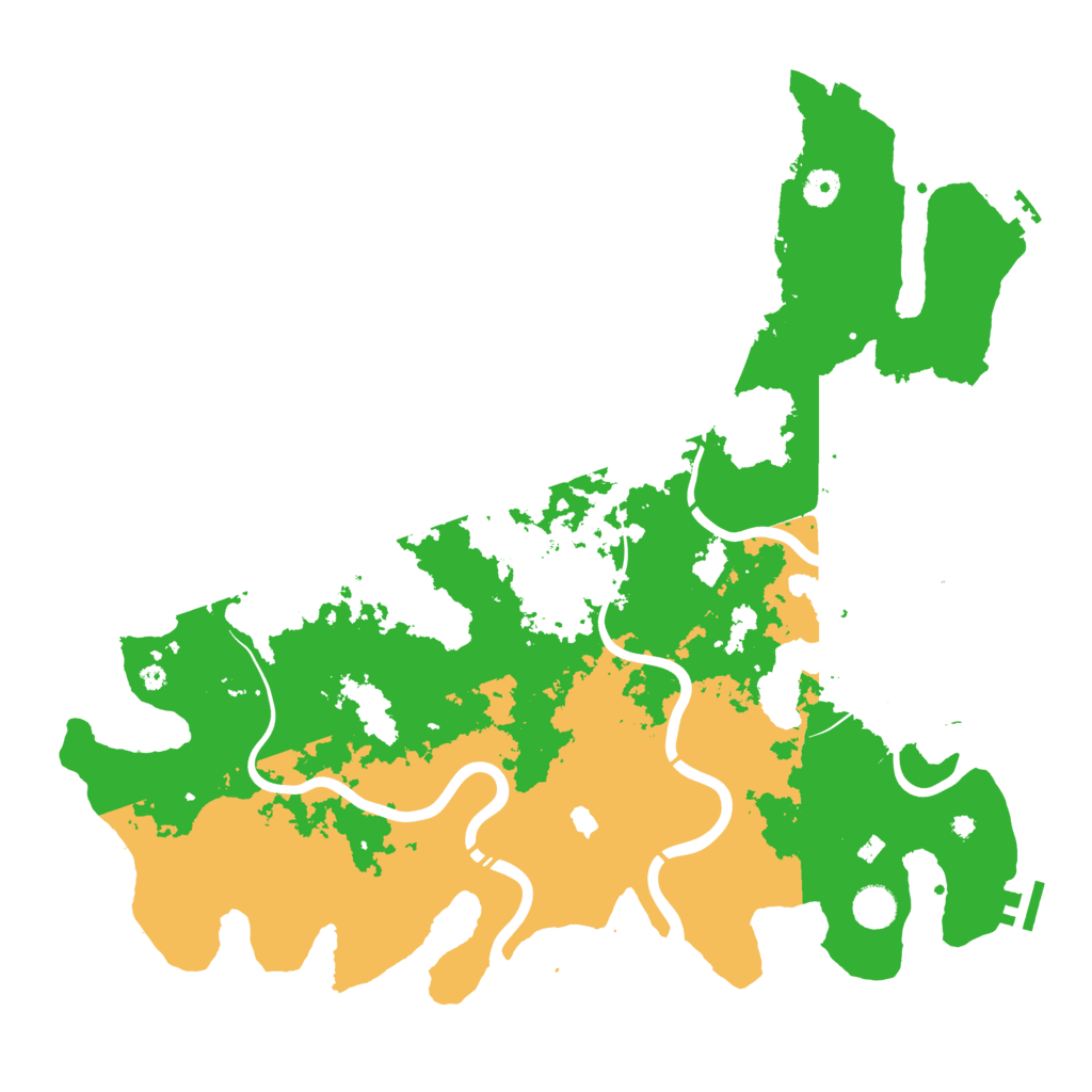 Biome Rust Map: Procedural Map, Size: 4400, Seed: 29307421