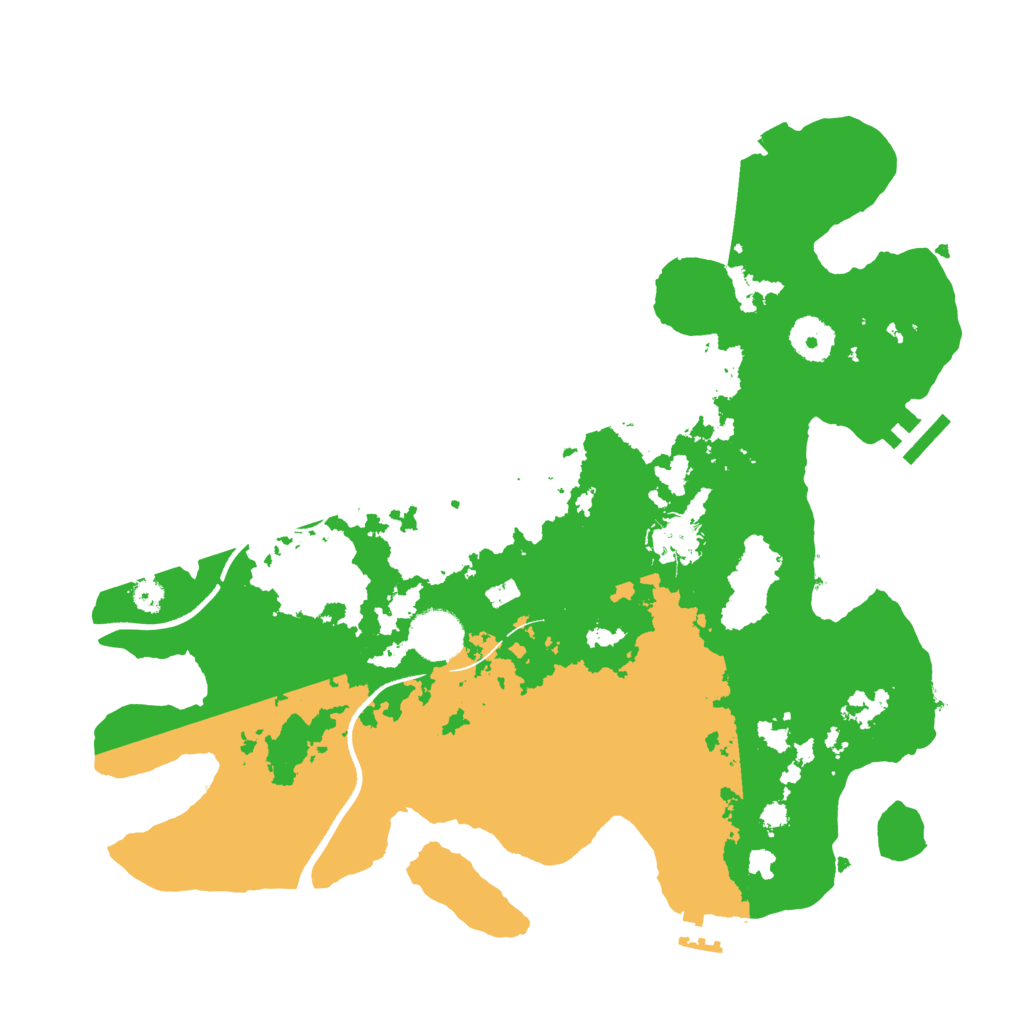 Biome Rust Map: Procedural Map, Size: 3500, Seed: 2018133