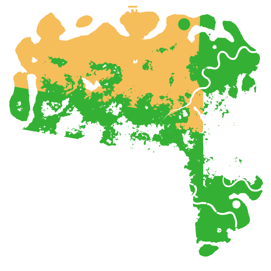 Biome Rust Map: Procedural Map, Size: 6000, Seed: 998054654